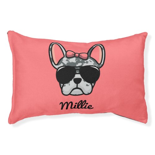 Blue Merle French Bulldog Pet Bed