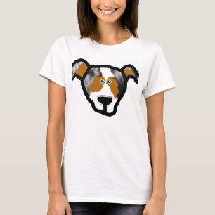blue_merle mini aussie front 2 side T-Shirt
