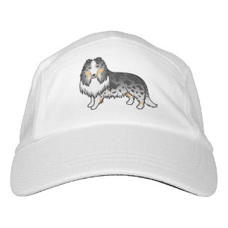 Blue Merle Rough Collie Cute Cartoon Dog Hat