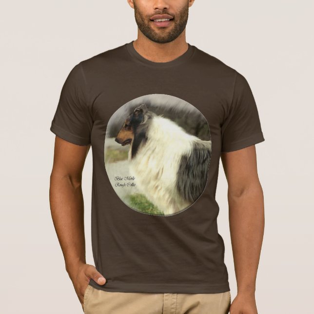 Blue Merle Rough Collie Gifts T-Shirt (Front)