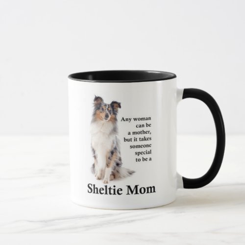 Blue Merle Sheltie Mom Mug