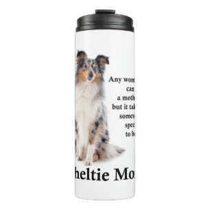 Blue Merle Sheltie Mom Thermal Tumbler