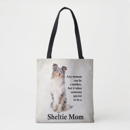 Blue Merle Sheltie Mom Tote