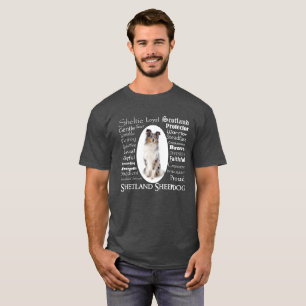 Blue Merle Sheltie Traits T-Shirt