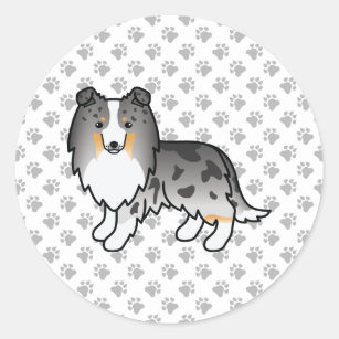 bi black sheltie clipart