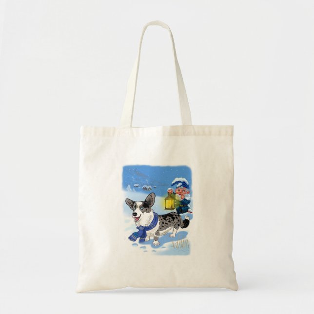 Blue merle Tote Bag (Front)