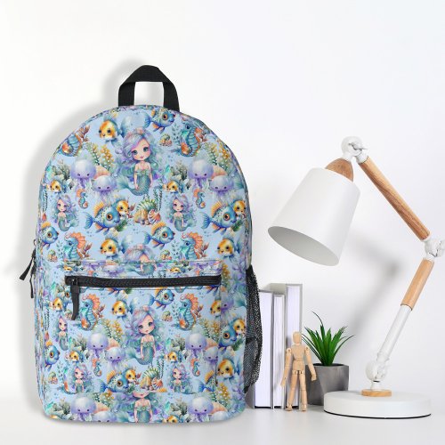 Blue Mermaid Backpack