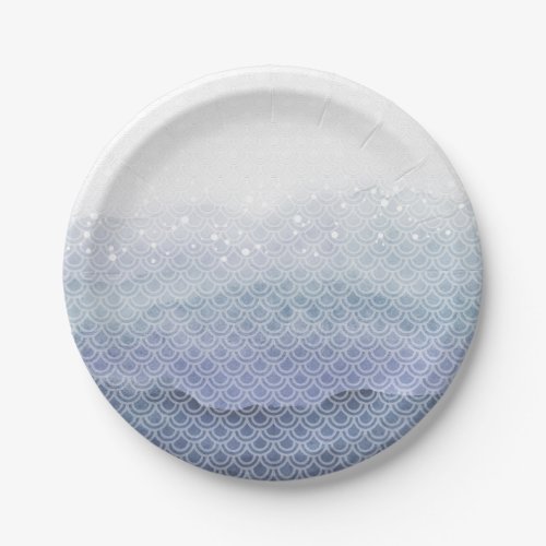 Blue Mermaid Birthday Party Paper Plates