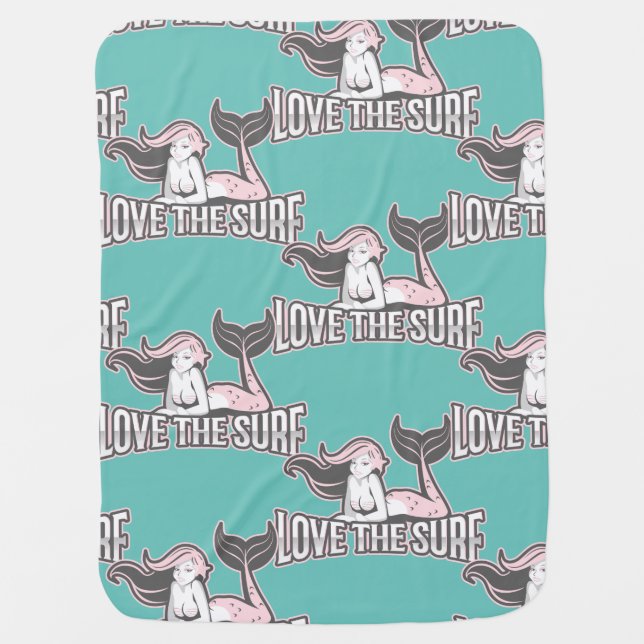 Blue Mermaid Blanket (Front)