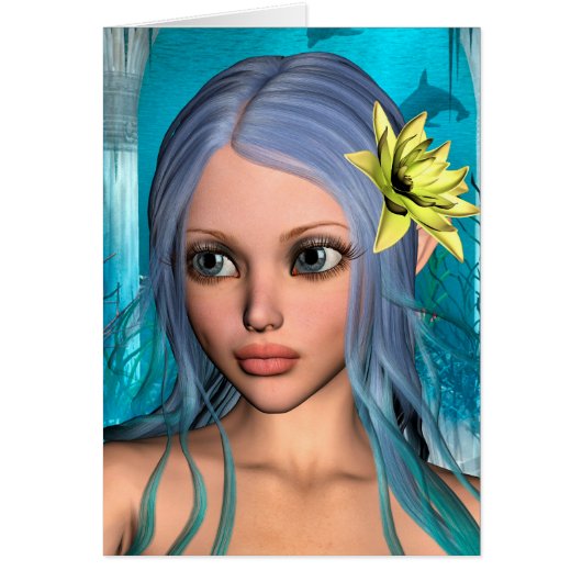 Blue Mermaid Cards (Front)