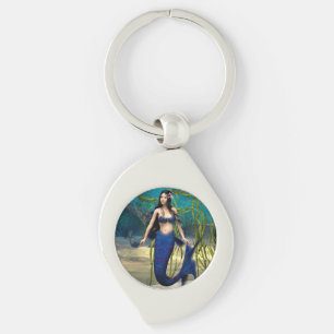 Blue Mermaid Keychain