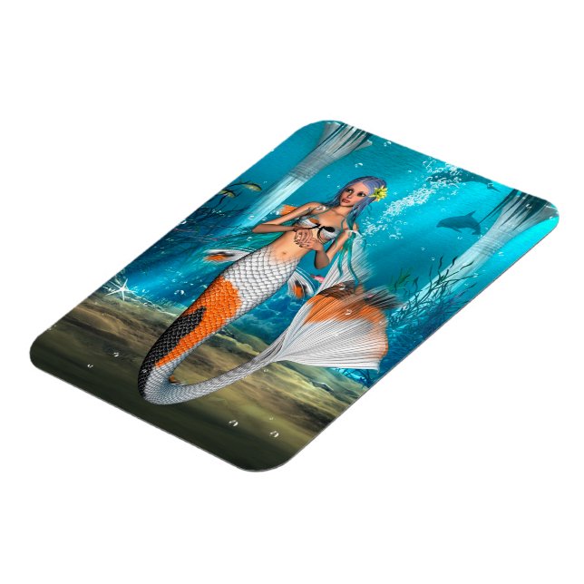 Blue Mermaid Magnet (Left Side)