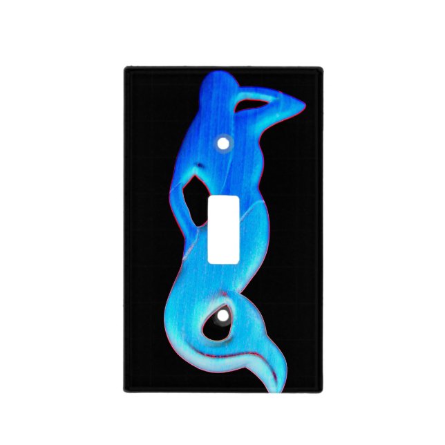 blue mermaid on black cover (Front)