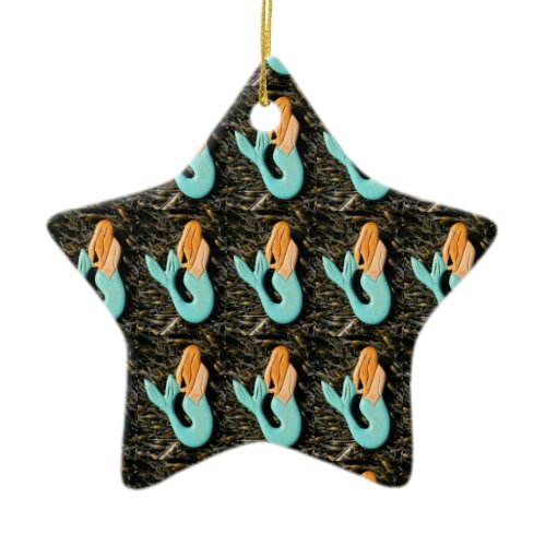 blue mermaid ornament