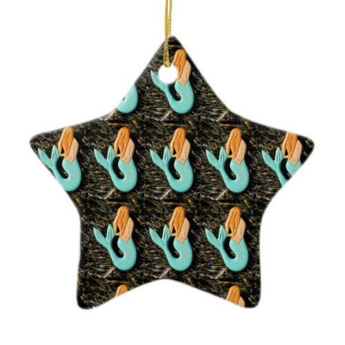 blue mermaid ornament