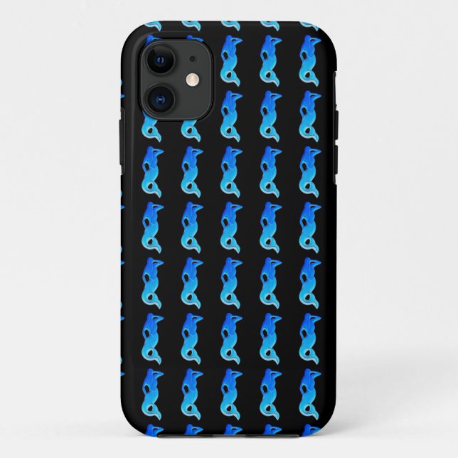 blue mermaid pattern case (Back)