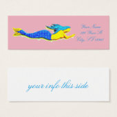 blue mermaid pointing (Front & Back)