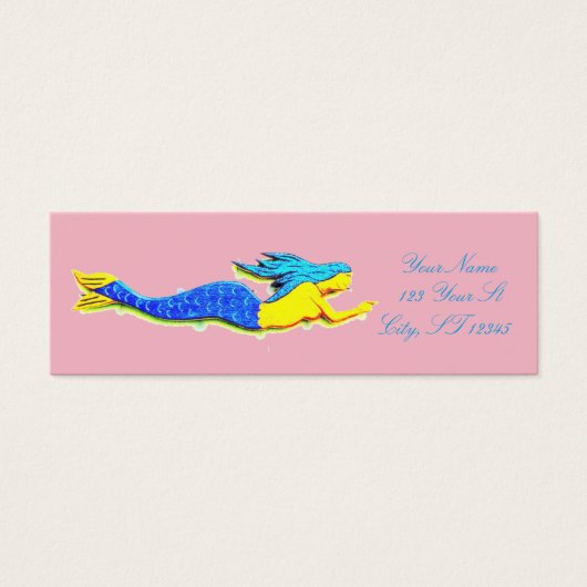 blue mermaid pointing (Front)