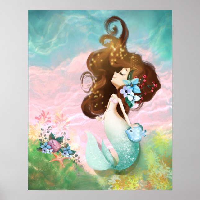 Blue Mermaid Poster (Front)