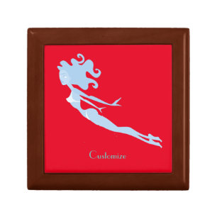 Blue Mermaid Swimmer Thunder_Cove Gift Box