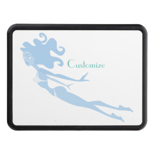 Blue Mermaid Swimmer Thunder_Cove  Hitch Cover