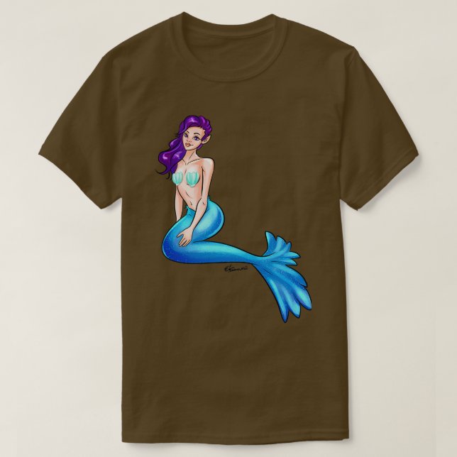Blue Mermaid T-Shirt (Design Front)