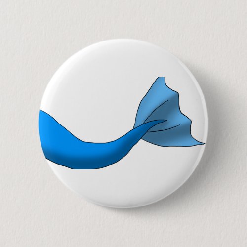 Blue Mermaid Tail Button