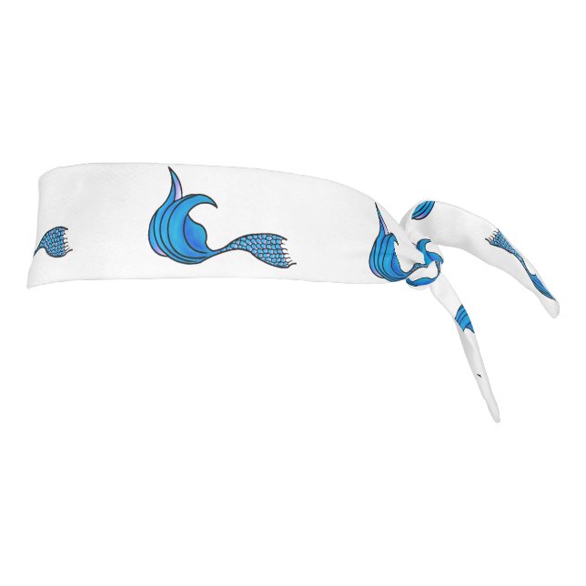 Blue Mermaid Tail headband (Rotate 90)