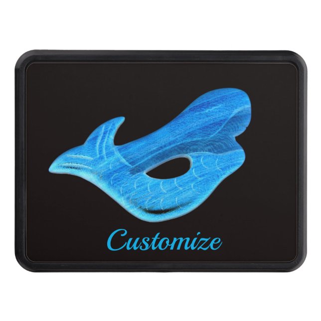Blue Mermaid Thunder_Cove Hitch Cover (Front)