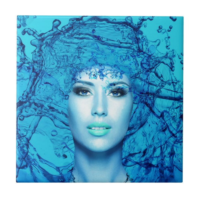Blue Mermaid Tile (Front)