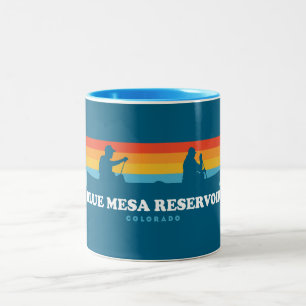 Blue Mesa Reservoir Colorado Canoe Two-Tone Coffee Mug