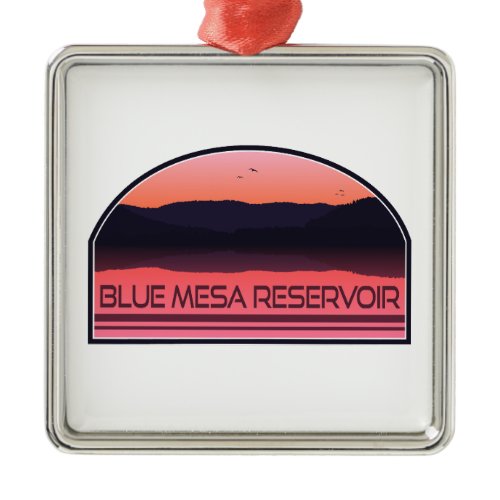 Blue Mesa Reservoir Colorado Red Sunrise Metal Ornament