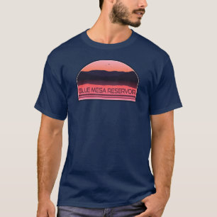 Blue Mesa Reservoir Colorado Red Sunrise T-Shirt