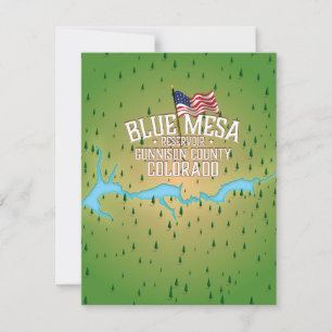 Blue Mesa Reservoir, Gunnison,Gunnison County Map