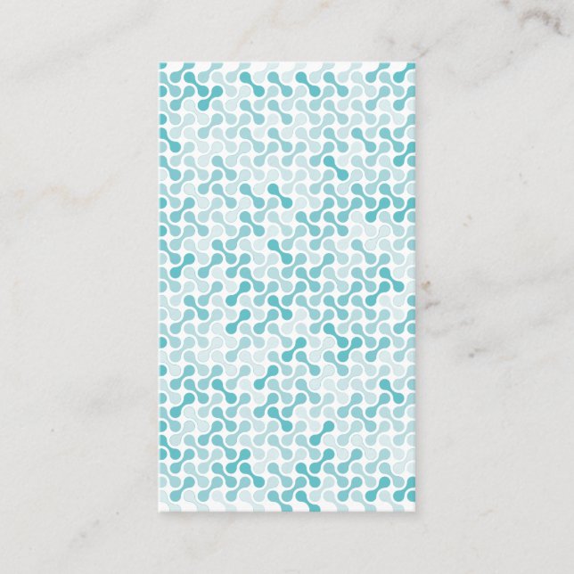 Blue metaball pattern discount card (Front)
