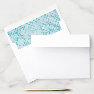 Blue metaball pattern envelope liner