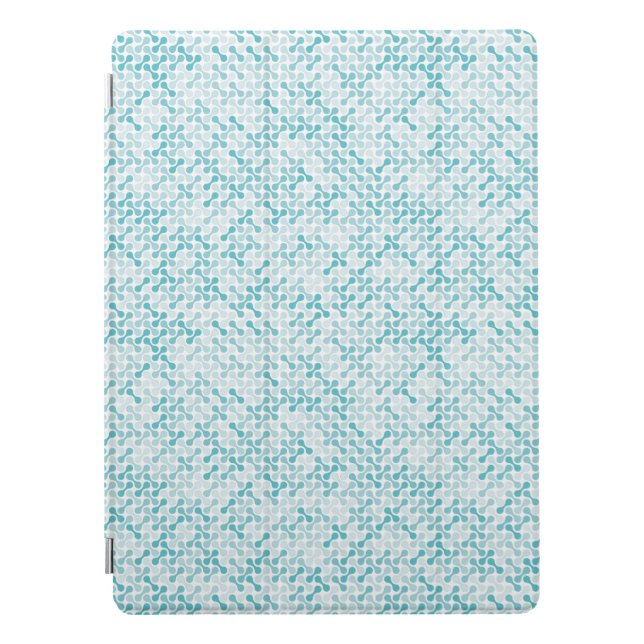 Blue metaball pattern iPad pro cover (Front)