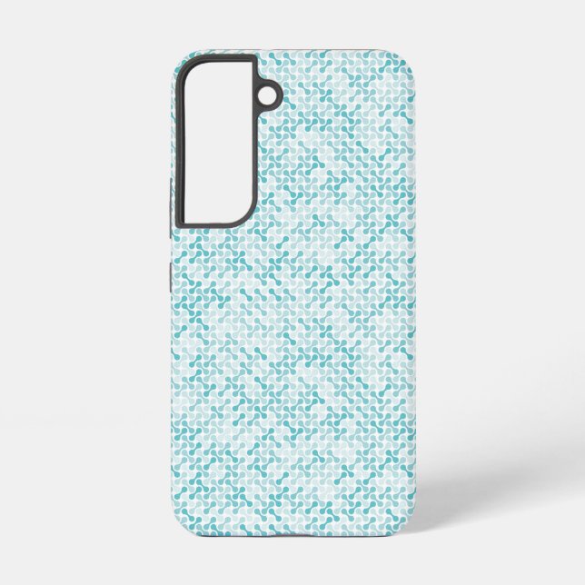 Blue metaball pattern samsung galaxy case (Back)