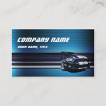 Blue Metal Mustang Car Business Card at Zazzle