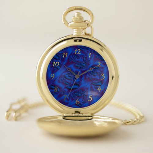 blue metal pattern germany pocket watches pocket watch