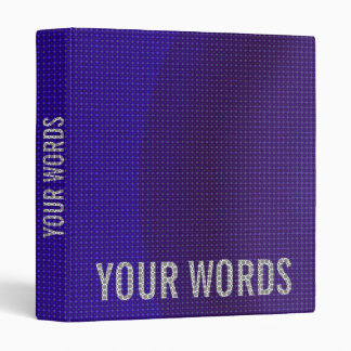 Blue Metal Texture Color Gradient Binder