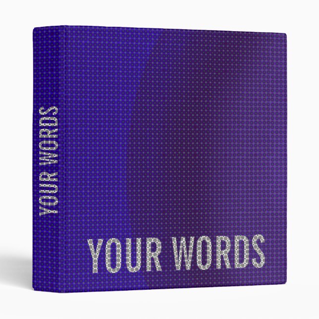 Blue Metal Texture Color Gradient Binder (Front/Spine)