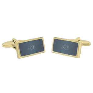Blue Metallic Cufflinks