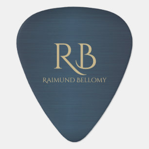 Blue Metallic Guitar Pick