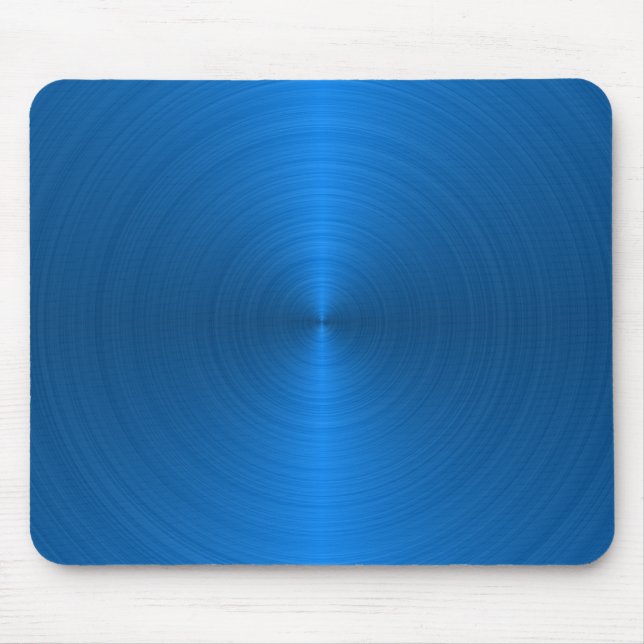 Blue Metallic Style Mouse Pad (Front)