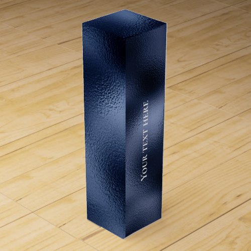 blue metallic texture celebrations   wine bag wine box