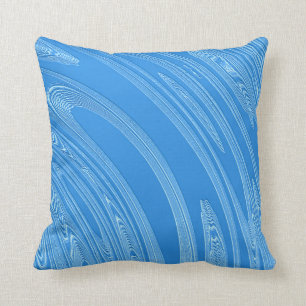 blue metallic texture throw pillow