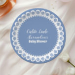 Blue Mexican Cielito Lindo  Baby Shower  Paper Plates<br><div class="desc">Bring a vibrant touch of Mexican culture to your baby shower with these Terracotta Mexican Cielito Lindo Baby Shower Paper Plates. Designed for both beauty and functionality, these plates are the perfect addition to your fiesta-themed celebration. Features: Design: Bold terracotta background adorned with colorful Mexican folk art patterns, including floral...</div>