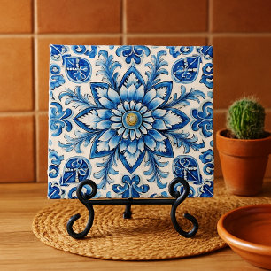 Blue Mexican Seamless Backsplash  Ceramic Tile