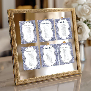 Blue Mexican Talavera Spanish Wedding Table Number